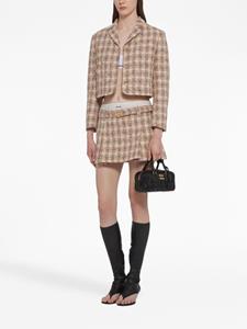 Miu Miu Arcadie matelassé leren bucket-tas - Zwart