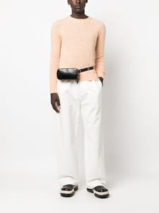 Jil Sander logo-debossed leather belt bag - Zwart