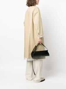 Jil Sander large Cannolo leather shoulder bag - Zwart