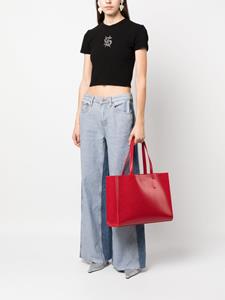 MSGM logo-embossed faux-leather bag - Rood