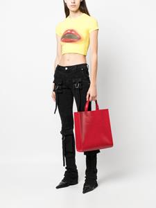 MSGM Shopper met logo-reliëf - Rood