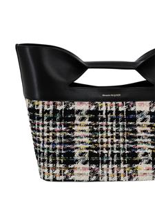 Alexander McQueen The Bow tweed shopper - Zwart