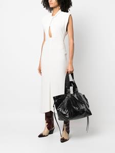 ISABEL MARANT Wardy shopper met gekreukte afwerking - Zwart