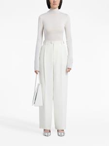 Marni triangle leather shoulder bag - Wit