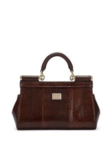 Dolce & Gabbana Sicily kleine shopper - Bruin