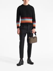 Prada Messengertas met borduurwerk - Zwart