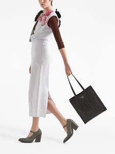 Prada Shopper van nappa leer - Zwart