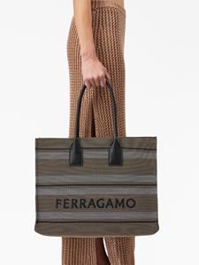 Ferragamo Shopper met jacquard - Beige