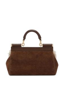 Dolce & Gabbana Sicily leren shopper - Bruin