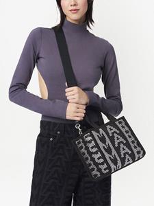 Marc Jacobs The Studded Monogram kleine shopper - Zwart