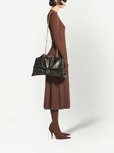 Balenciaga Schoudertas met logoplakkaat - Zwart