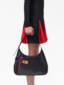 Ferragamo Hobo leren schoudertas - Zwart