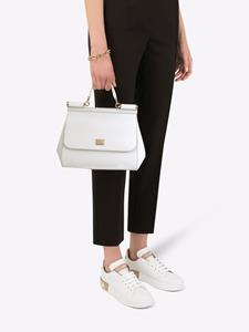 Dolce & Gabbana Sicily leren shopper - Wit