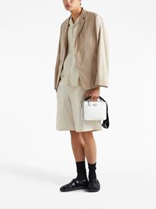 Prada Brique schoudertas - Wit