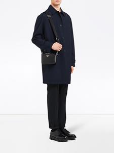 Prada Messengertas met logoplakkaat - Zwart