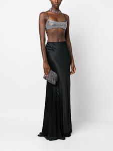 Benedetta Bruzziches rhinestone-embellished draped clutch bag - Zilver