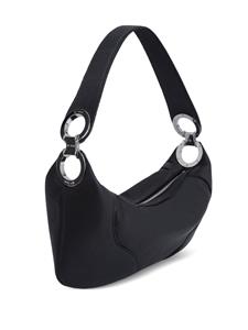 BY FAR Amira leather shoulder bag - Zwart