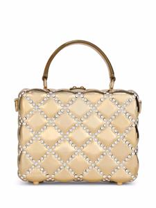 Dolce & Gabbana Shopper verfraaid met kristallen - Goud