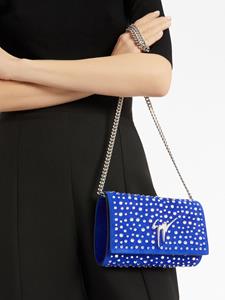 Giuseppe Zanotti Cleopatra clutch met kristallen - Blauw