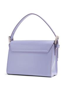 BY FAR logo-plaque leather shoulder bag - Blauw