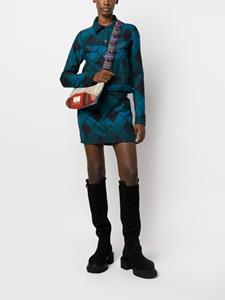 Rave Review Schoudertas met tartan ruit - Roze