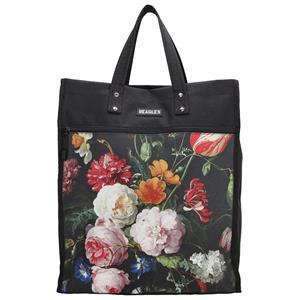 Beagles Stevige Boodschappentas Basic Hoog Stilleven met Bloemen