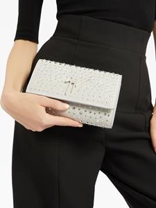 Giuseppe Zanotti Cleopatra clutch met kristallen - Grijs