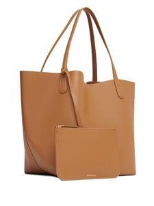 Mansur Gavriel Everyday mini-tas met logoprint - Bruin