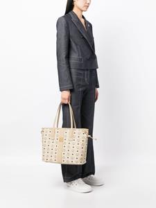 MCM Shopper met monogram - Beige