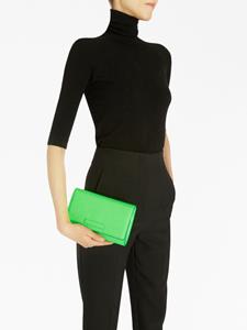 Giuseppe Zanotti embossed-crocodile clutch bag - Groen