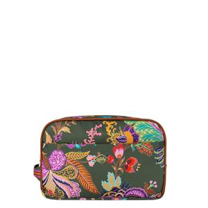 Oilily Chloe Pocket Cosmetic Bag young sits forrest green