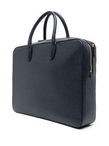 Thom Browne Aktetas van bewerkt leer - Blauw