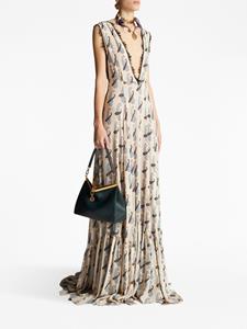 ETRO Vela leather shoulder bag - Groen