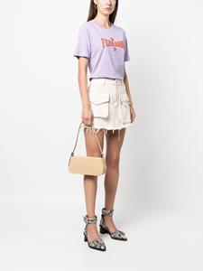 BY FAR Dulce leather shoulder bag - Beige