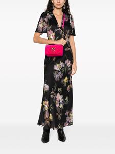 PINKO Love Click studded shoulder bag - Roze