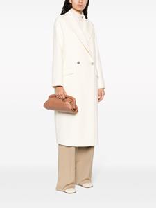 Stuart Weitzman Moda Frame leather pouch bag - Beige