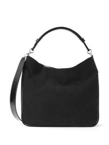 STAUD Perry leather shoulder bag - Zwart