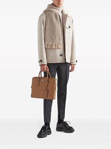 Prada Saffiano leather briefcase - Bruin