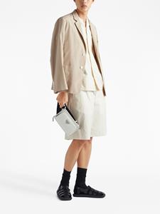 Prada Messengertas met logoplakkaat - Wit
