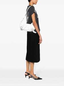 BIASIA Y2K leather shoulder bag - Wit