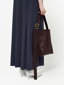 Jil Sander Shopper met handgreep - Bruin