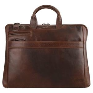 X-Zone Laptoptas echt leder