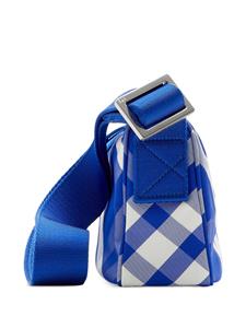 Burberry Shield geruite messengertas - Blauw
