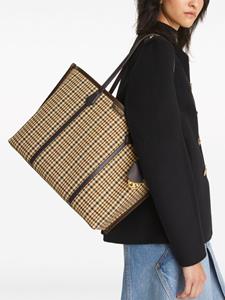 Tory Burch Perry check-pattern tote bag - Zwart