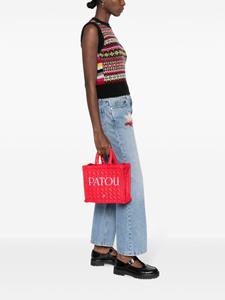 Patou logo-embroidered quilted tote bag - Rood