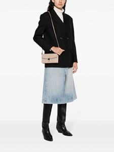 Aspinal Of London Mayfair clutch met logo - Beige