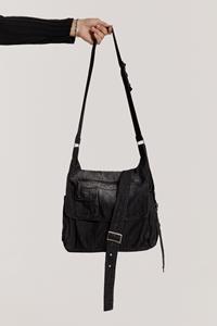 Jaded Man Washed Black Stellar Denim Messenger Bag