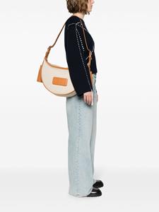 Kenzo medium  18 logo-patch shoulder bag - Beige