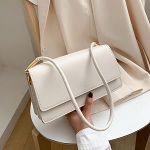 Yogodlns Small Fashion Shoulder Bag For Women New Square Design PU Leather Flap Bag