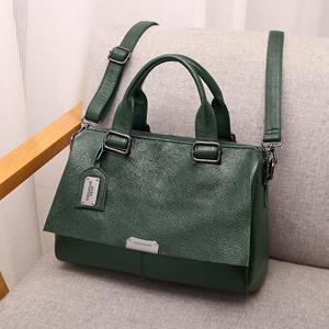Johnature Fashion Handbag Versatile Women Leather Bag Casual Solid Color Large Capacity Shoulder & Crossbody Bags